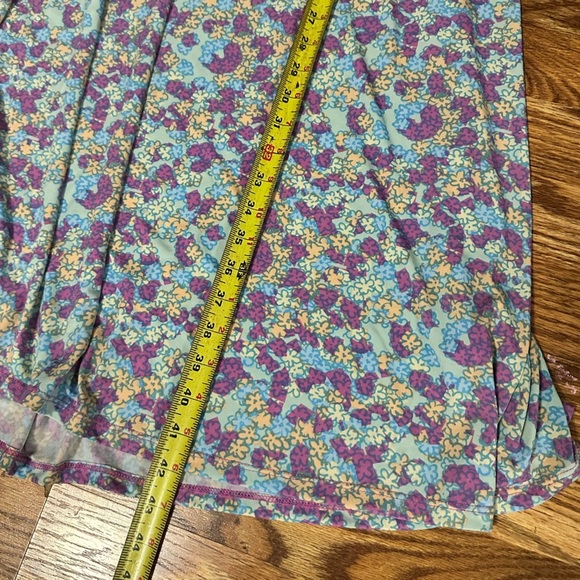 LuLaRoe Sz XL Pastel Multi-Color Floral Print Stretch Maxi Skirt - Picture 6 of 7